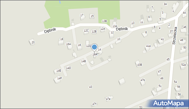 Bochnia, Dębnik, 14A, mapa Bochni