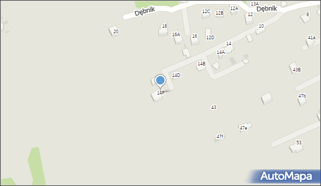 Bochnia, Dębnik, 14F, mapa Bochni