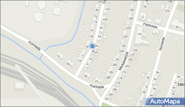 Bogatynia, Dębowa, 4d, mapa Bogatynia