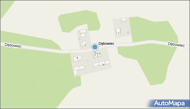 Bucharzewo, Dębowiec, 2, mapa Bucharzewo