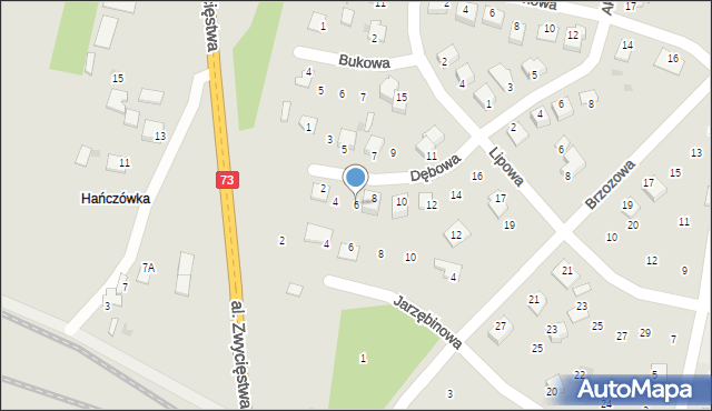 Chmielnik, Dębowa, 6, mapa Chmielnik