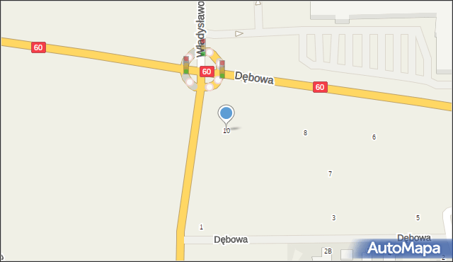 Chrzanówek, Dębowa, 10, mapa Chrzanówek