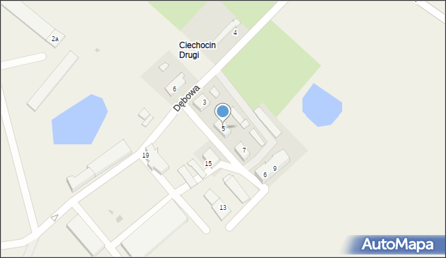 Ciechocin, Dębowa, 5, mapa Ciechocin