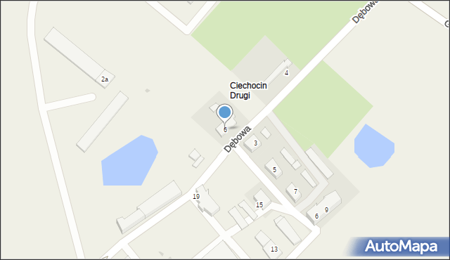 Ciechocin, Dębowa, 6, mapa Ciechocin