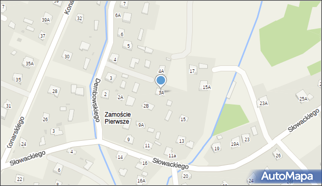 Czarna, Dembowskiego Edwarda, 3A, mapa Czarna