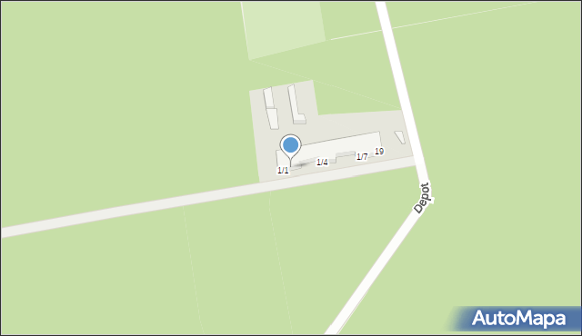 Dąbrówka Wielkopolska, Depot, 1/2, mapa Dąbrówka Wielkopolska