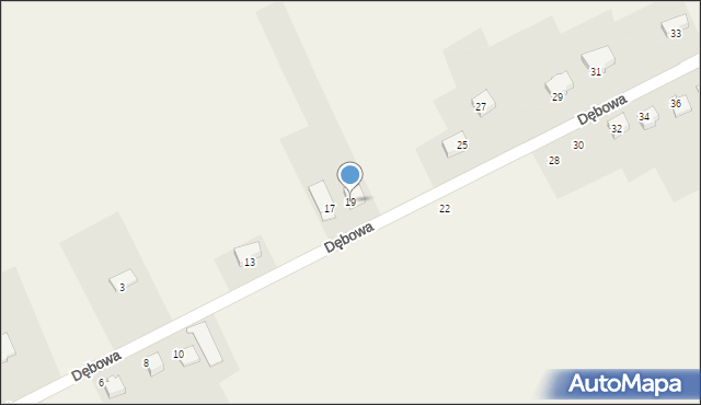 Dankowice, Dębowa, 19, mapa Dankowice