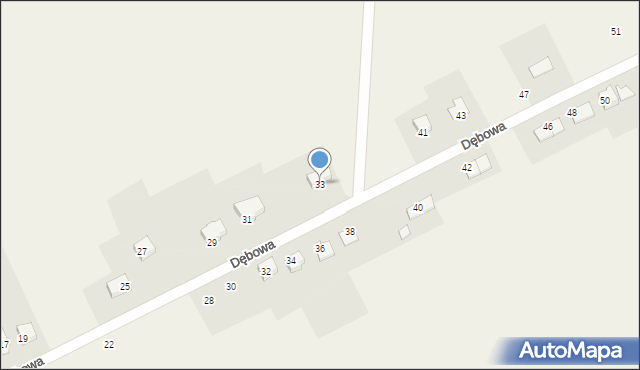 Dankowice, Dębowa, 33, mapa Dankowice