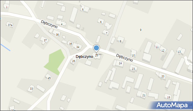 Dębczyno, Dębczyno, 25, mapa Dębczyno