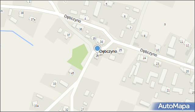 Dębczyno, Dębczyno, 26, mapa Dębczyno