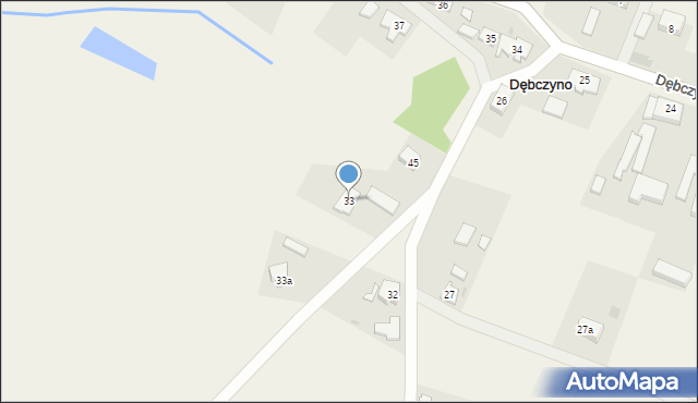 Dębczyno, Dębczyno, 33, mapa Dębczyno