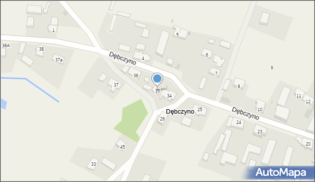 Dębczyno, Dębczyno, 35, mapa Dębczyno