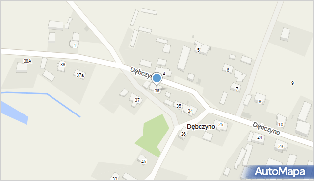 Dębczyno, Dębczyno, 36, mapa Dębczyno