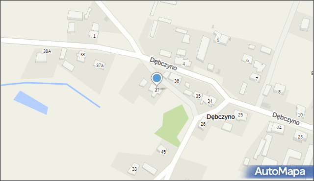 Dębczyno, Dębczyno, 37, mapa Dębczyno