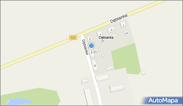 Dębianka, Dębianka, 2, mapa Dębianka