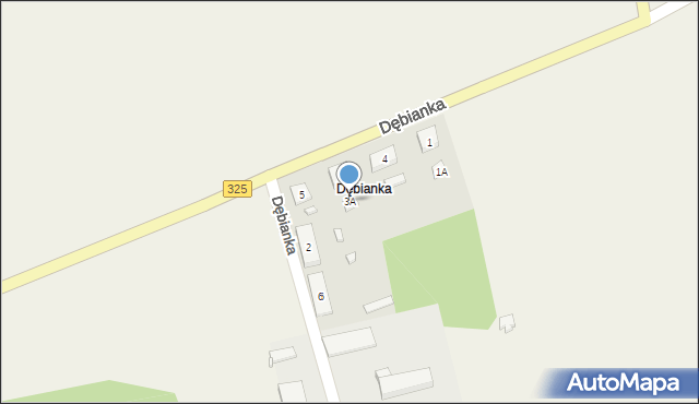 Dębianka, Dębianka, 3A, mapa Dębianka