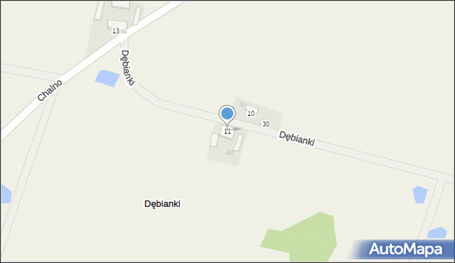 Dębianki, Dębianki, 11, mapa Dębianki