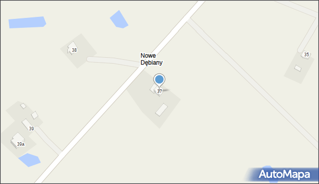 Dębiany, Dębiany, 37, mapa Dębiany