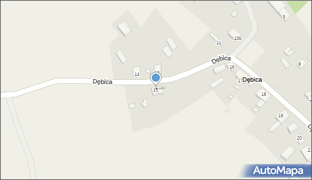 Dębica, Dębica, 15, mapa Dębicy