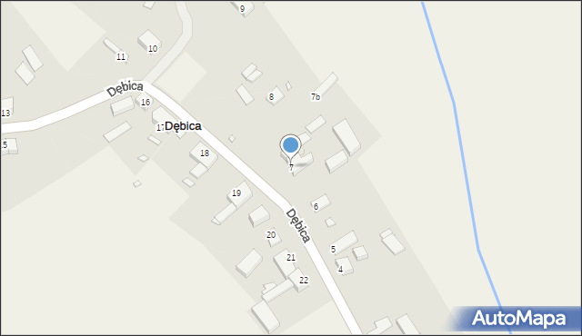 Dębica, Dębica, 7, mapa Dębicy