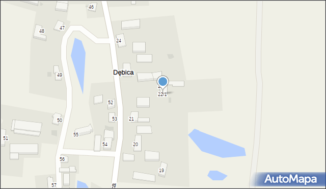 Dębica, Dębica, 22/1, mapa Dębicy