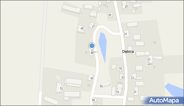 Dębica, Dębica, 49, mapa Dębicy