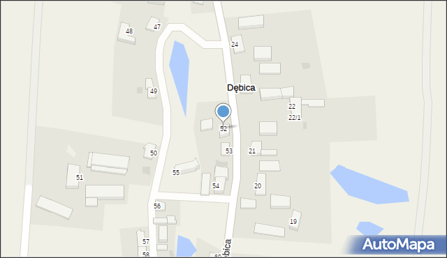 Dębica, Dębica, 52, mapa Dębicy