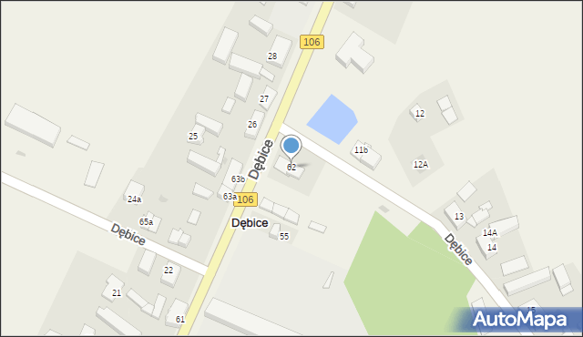 Dębice, Dębice, 62, mapa Dębice