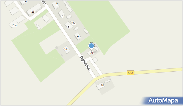 Dębieniec, Dębieniec, 21, mapa Dębieniec