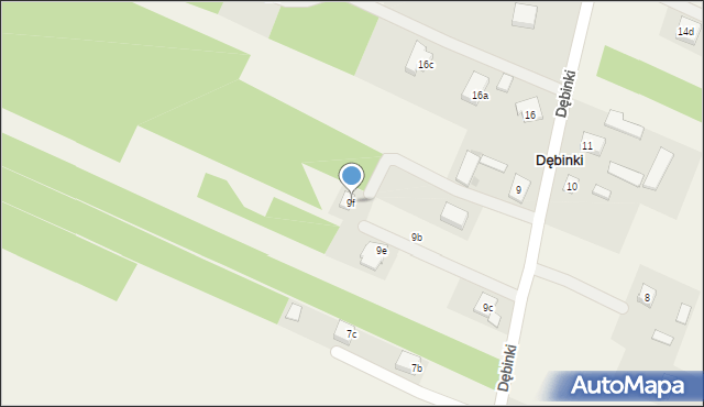 Dębinki, Dębinki, 9f, mapa Dębinki