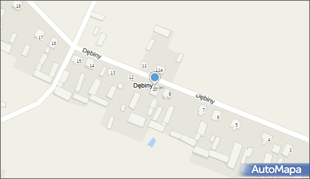 Dębiny, Dębiny, 10, mapa Dębiny