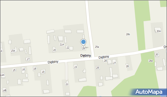 Dębiny, Dębiny, 24, mapa Dębiny