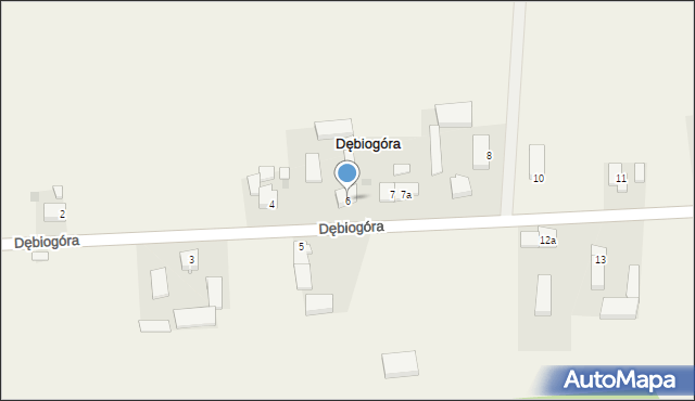 Dębiogóra, Dębiogóra, 6, mapa Dębiogóra