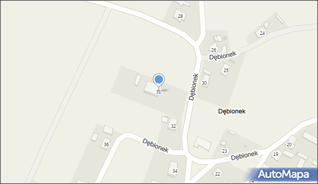 Dębionek, Dębionek, 31, mapa Dębionek