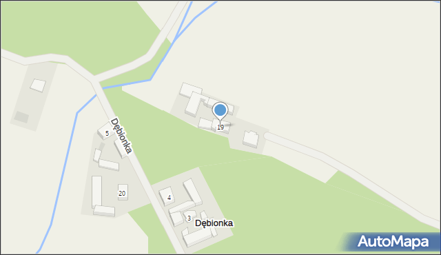 Dębionka, Dębionka, 19, mapa Dębionka