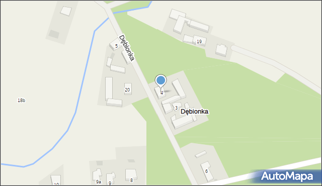 Dębionka, Dębionka, 4, mapa Dębionka