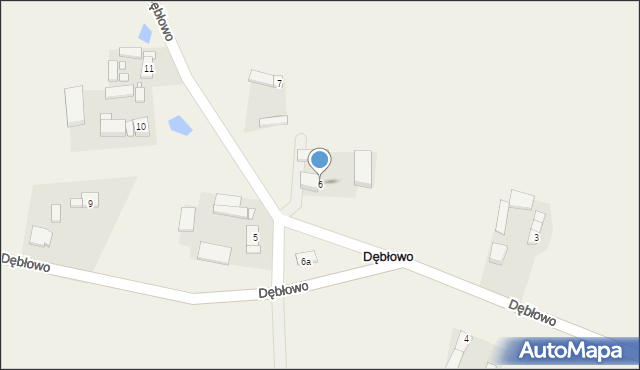 Dębłowo, Dębłowo, 6, mapa Dębłowo