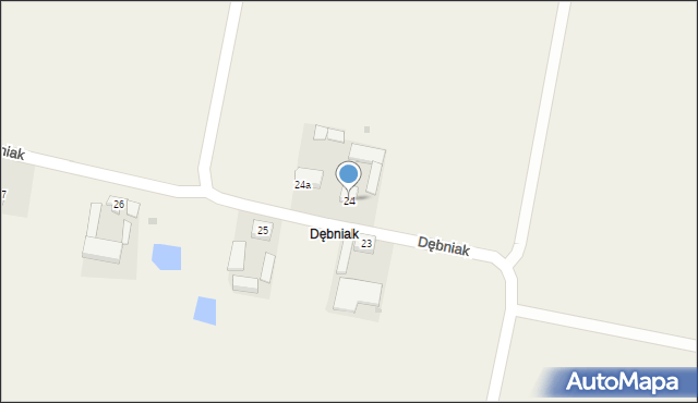 Dębniak, Dębniak, 24, mapa Dębniak