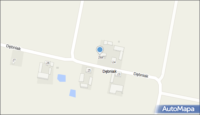 Dębniak, Dębniak, 24a, mapa Dębniak