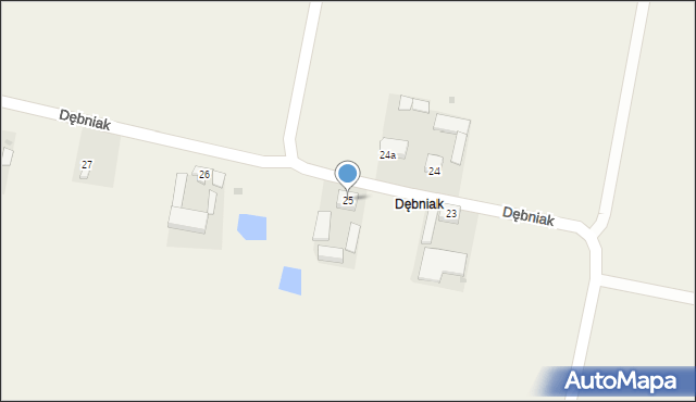 Dębniak, Dębniak, 25, mapa Dębniak