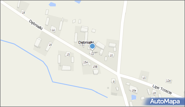 Dębniałki, Dębniałki, 12, mapa Dębniałki