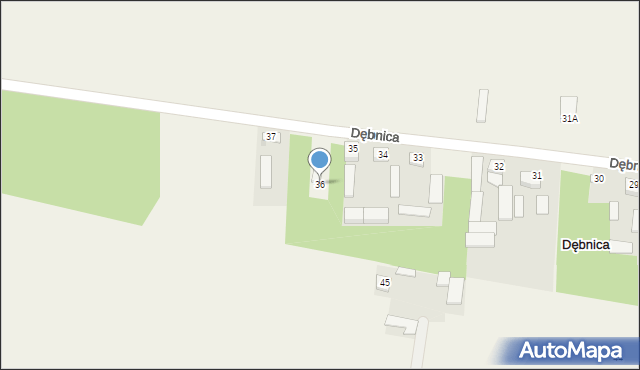 Dębnica, Dębnica, 36, mapa Dębnica