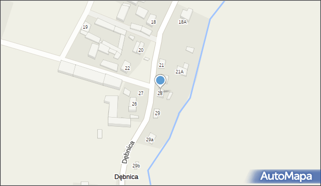 Dębnica, Dębnica, 28, mapa Dębnica