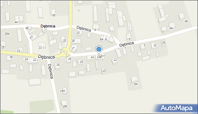 Dębnica, Dębnica, 13a, mapa Dębnica