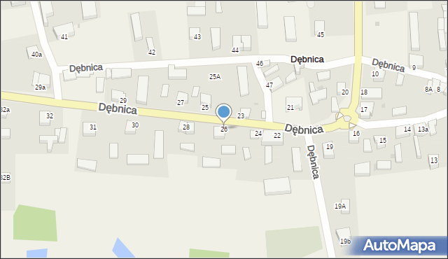 Dębnica, Dębnica, 26, mapa Dębnica