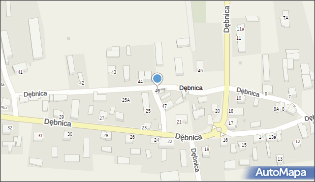 Dębnica, Dębnica, 46, mapa Dębnica