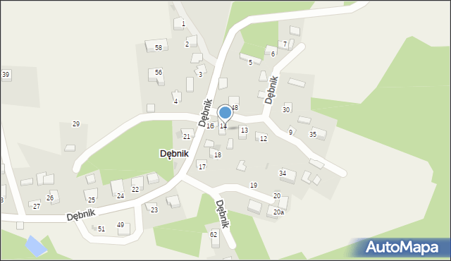 Dębnik, Dębnik, 15, mapa Dębnik