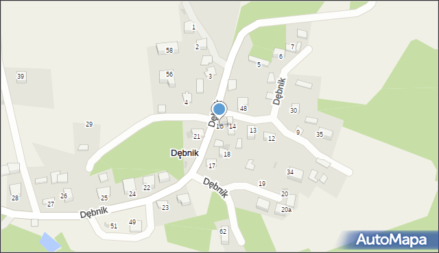 Dębnik, Dębnik, 16, mapa Dębnik