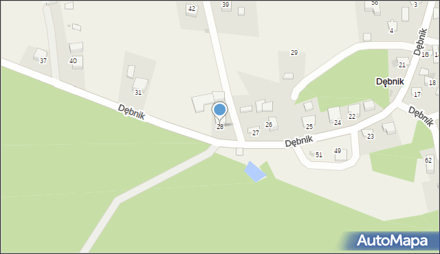 Dębnik, Dębnik, 28, mapa Dębnik