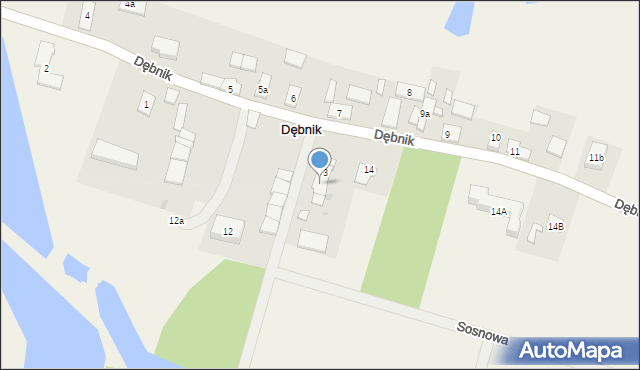 Dębnik, Dębnik, 3a, mapa Dębnik